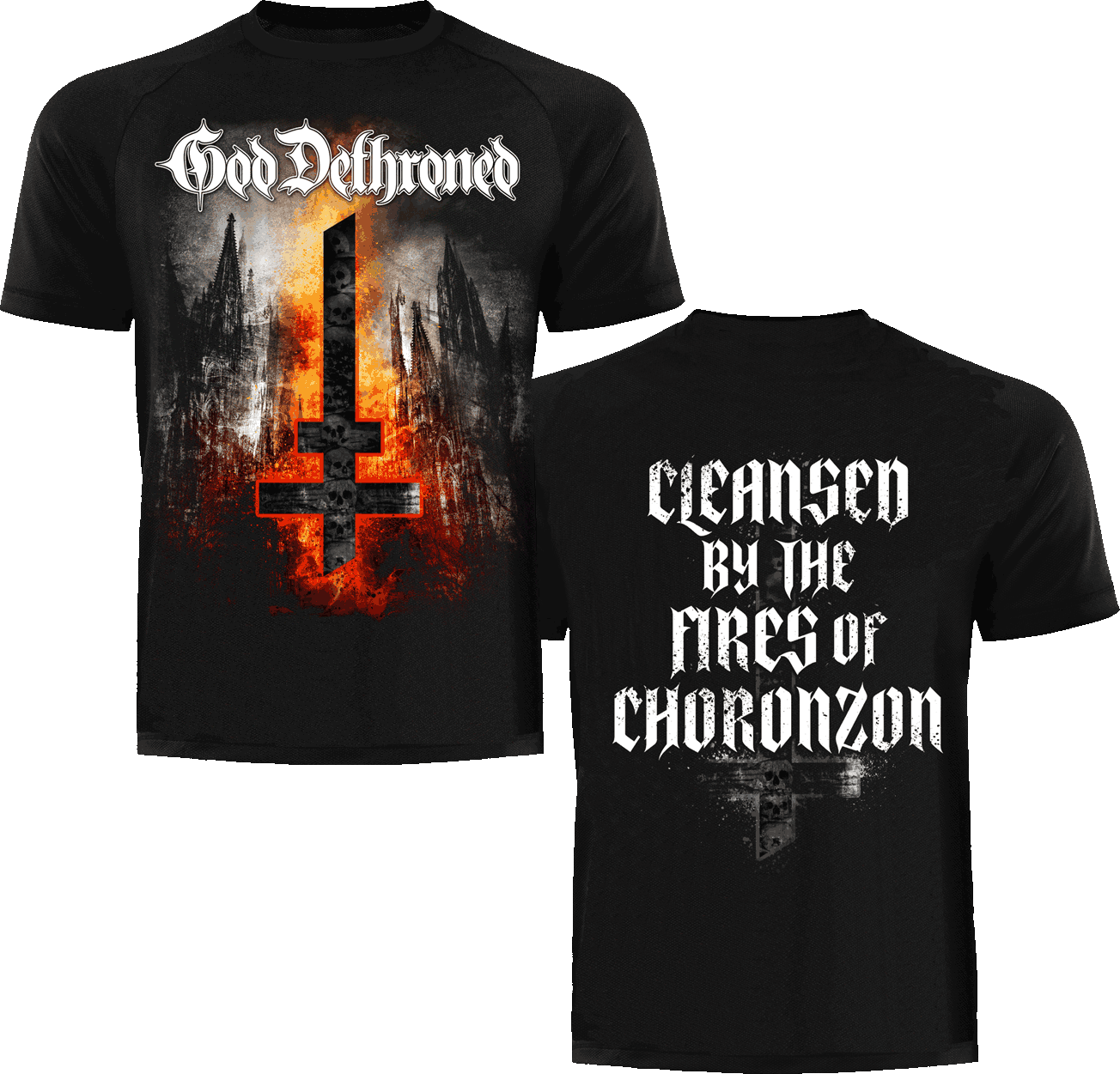 Choronzon t-shirt by God Dethroned - front & back